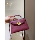 Hermes Kelly Mini II Bag Epsom Leather In Bordeaux CTN High