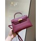 Hermes Kelly Mini II Bag Epsom Leather In Bordeaux CTN High