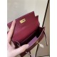 Hermes Kelly Mini II Bag Epsom Leather In Bordeaux CTN High