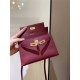 Hermes Kelly Mini II Bag Epsom Leather In Bordeaux CTN High