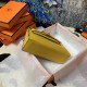 Hermes Kelly Pochette Bag Epsom Leather Silver/Gold Metal WAX High