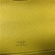 Hermes Kelly Pochette Bag Epsom Leather Silver/Gold Metal WAX High