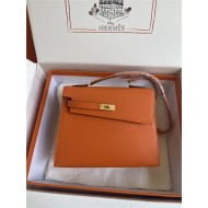 Hermes Kelly Sellier 25 Epsom WAX Orange High