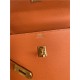 Hermes Kelly Sellier 25 Epsom WAX Orange High