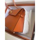 Hermes Kelly Sellier 25 Epsom WAX Orange High