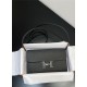 Hermes Constance To Go Long Wallet Epsom Leather Black Silver-Metal WAX High