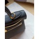 Hermes Kelly 25/28cm Retourne Bag Calfskin In Black High