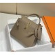 Hermes Kelly 25/28cm Sellier Bag Epsom Leather Silver/Gold Metal In Etoupe-Gold High