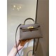 Hermes Kelly Mini II Bag Epsom Leather In Etoupe CTN High