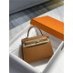 Hermes Kelly 25/28cm Sellier Bag Epsom Leather Silver/Gold Metal In Gold High