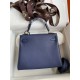 Hermes Kelly 25/28cm Retourne Bag Togo Leather In bleu obscur WAX High