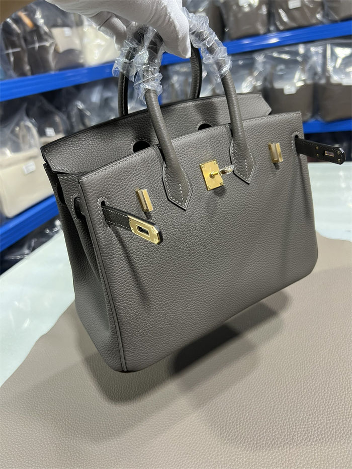 Hermes Birkin 25/30/35cm Bag Togo Leather In Etain WAX High