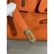 Hermes Birkin 25/30/35cm Bag Togo Leather In Orange WAX High