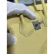 Hermes Birkin 25/30/35cm Bag Togo Leather In Jaune Poussin WAX High