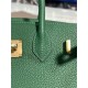 Hermes Birkin 25/30/35cm Bag Togo Leather In Vert Vertigo WAX High