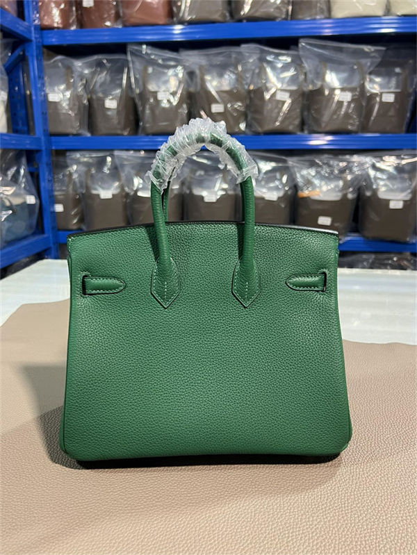 Hermes Birkin 25/30/35cm Bag Togo Leather In Vert Vertigo WAX High