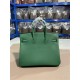 Hermes Birkin 25/30/35cm Bag Togo Leather In Vert Vertigo WAX High