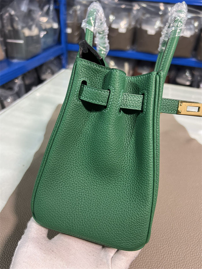 Hermes Birkin 25/30/35cm Bag Togo Leather In Vert Vertigo WAX High