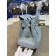 Hermes Birkin 25/30/35cm Bag Togo Leather In Blue Pale WAX High