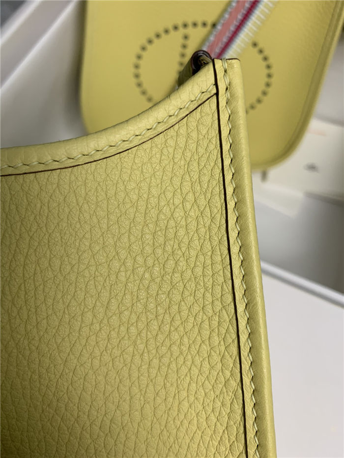 Hermes Evelyne III TPM Mini Bag Togo Leather In Lemon WAX High