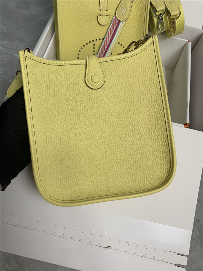 Hermes Evelyne III TPM Mini Bag Togo Leather In Lemon WAX High