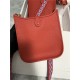 Hermes Evelyne III TPM Mini Bag Togo Leather In Red WAX High