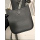 Hermes Evelyne III TPM Mini Bag Togo Leather In Black WAX High