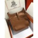 Hermes Evelyne III PM Bag Calfskin In Camel High