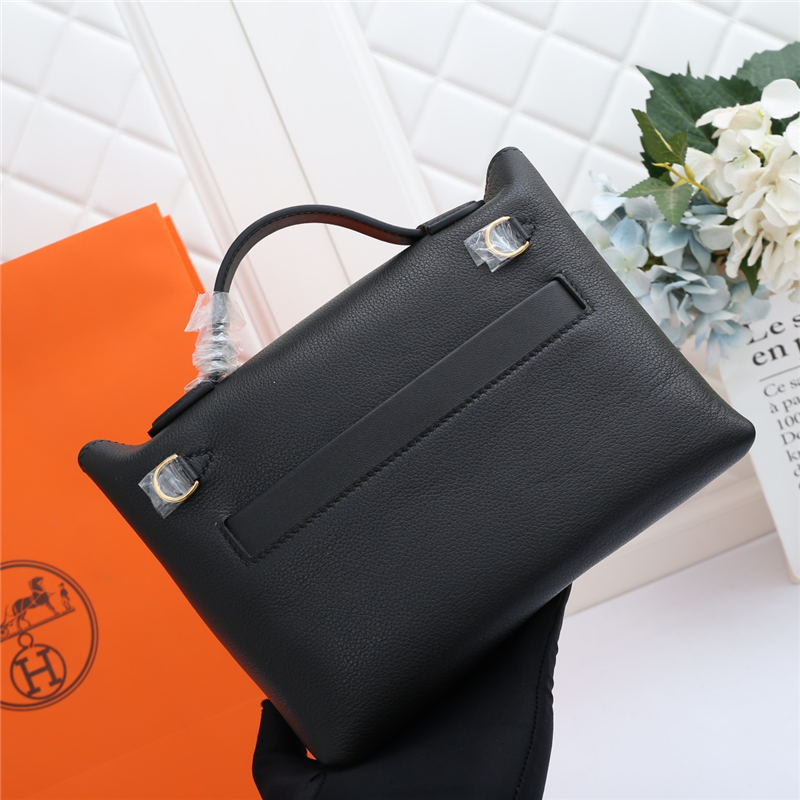 Hermes 2424 Mini Bag EVE Leather WAX Black High