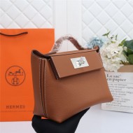 Hermes 2424 Mini Bag EVE Leather WAX Brown High