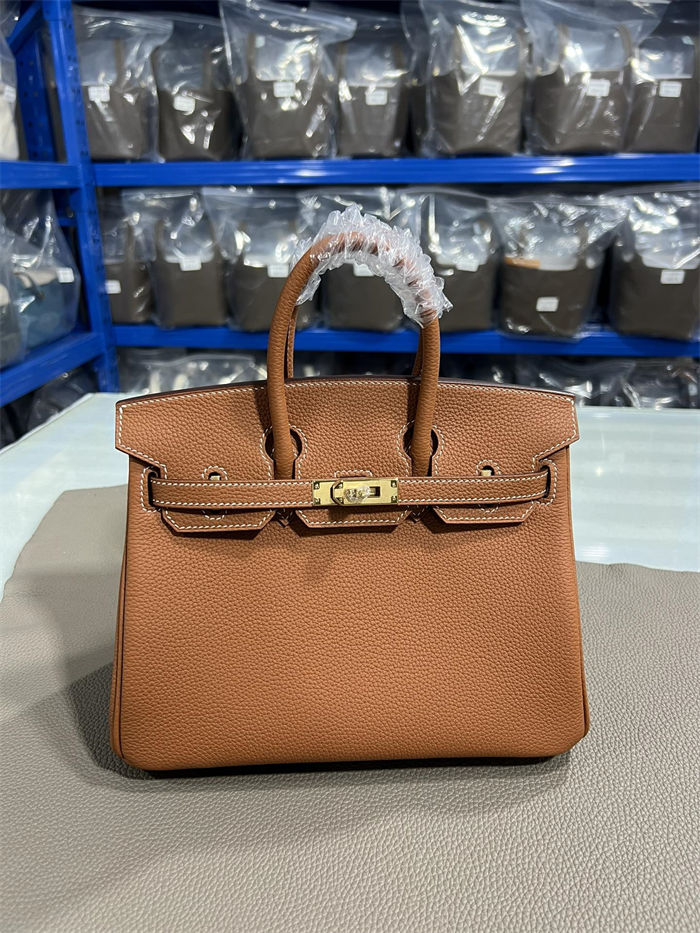 Hermes Birkin 25/30/35cm Bag Togo Leather In Gold WAX High