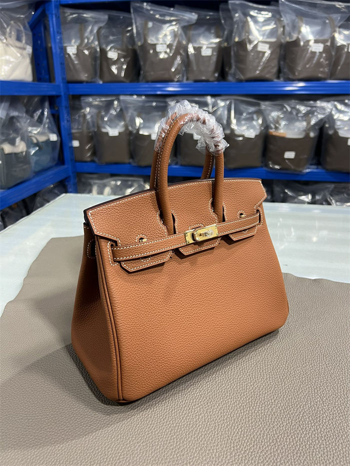 Hermes Birkin 25/30/35cm Bag Togo Leather In Gold WAX High