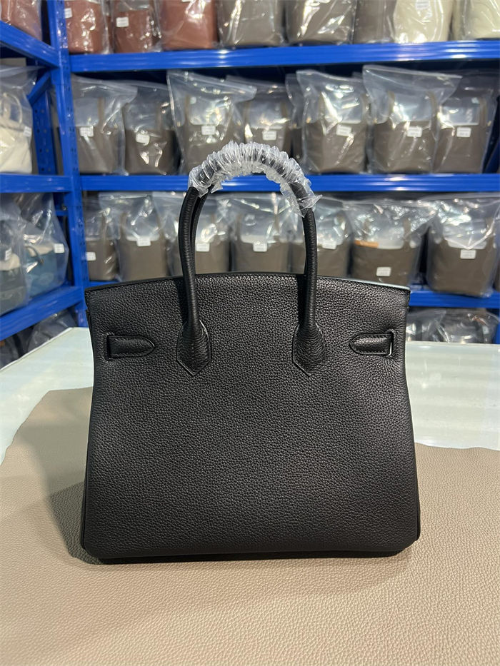 Hermes Birkin 25/30/35cm Bag Togo Leather In Black WAX High