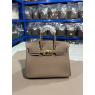 Hermes Birkin 25/30/35cm Bag Togo Leather In Etoupe WAX High