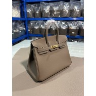 Hermes Birkin 25/30/35cm Bag Togo Leather In Etoupe WAX High