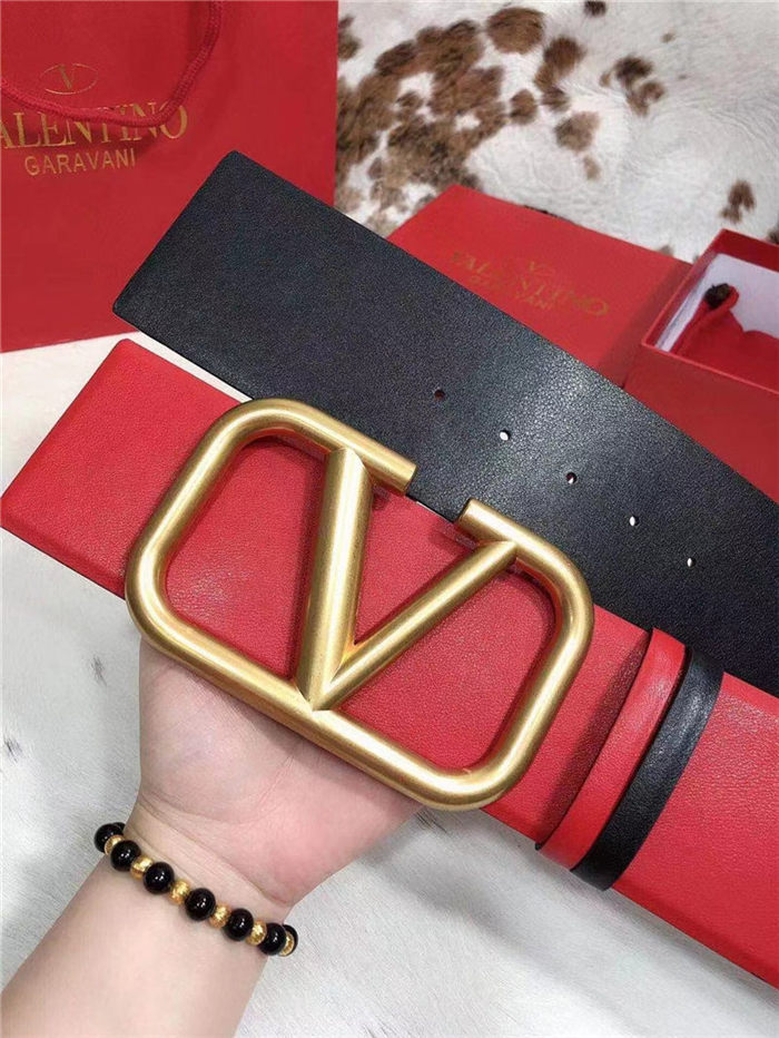 Valentino Reversible Belt 70MM Red/Black High