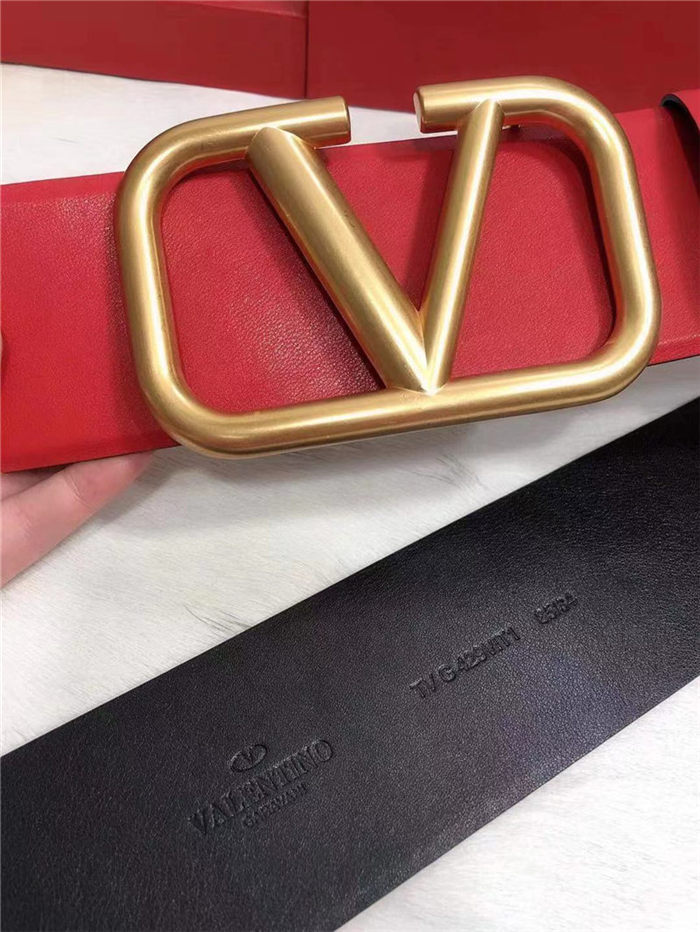 Valentino Reversible Belt 70MM Red/Black High