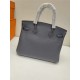 Hermes Birkin 25/30/35cm Bag Togo Leather In Blue nuit WAX High