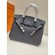 Hermes Birkin 25/30/35cm Bag Togo Leather In Blue nuit WAX High