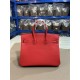 Hermes Birkin 25/30/35cm Bag Togo Leather In Rouge H WAX High