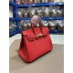 Hermes Birkin 25/30/35cm Bag Togo Leather In Rouge H WAX High