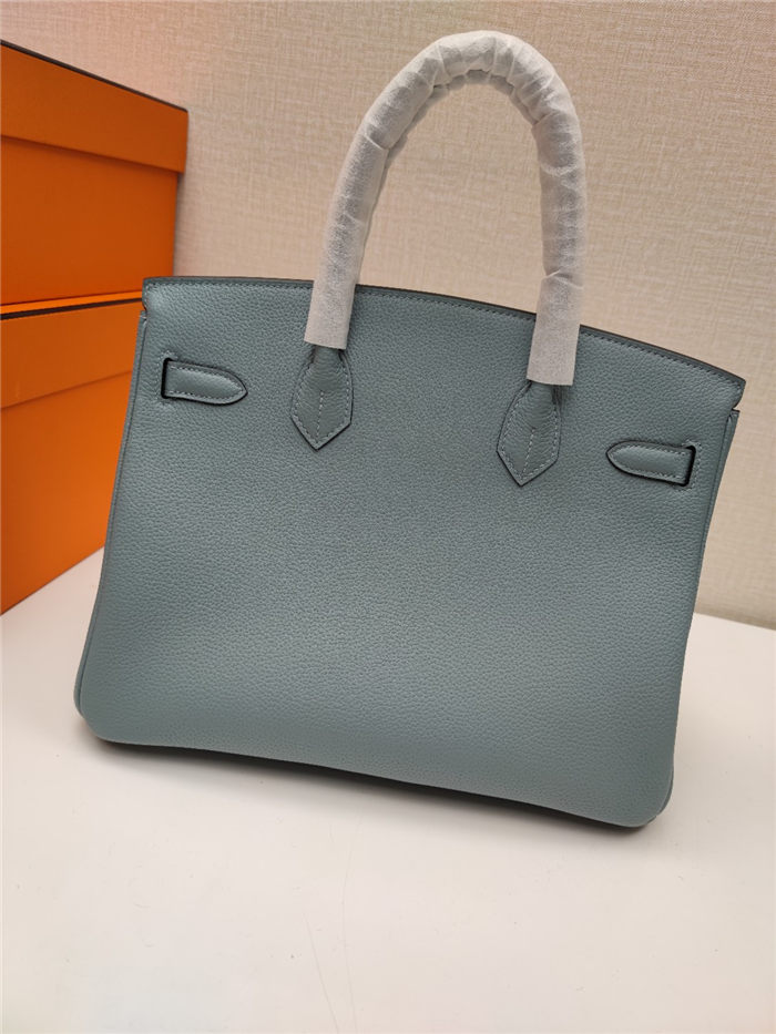 Hermes Birkin 25/30/35cm Bag Togo Leather In Bleu Lin WAX High