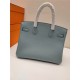 Hermes Birkin 25/30/35cm Bag Togo Leather In Bleu Lin WAX High