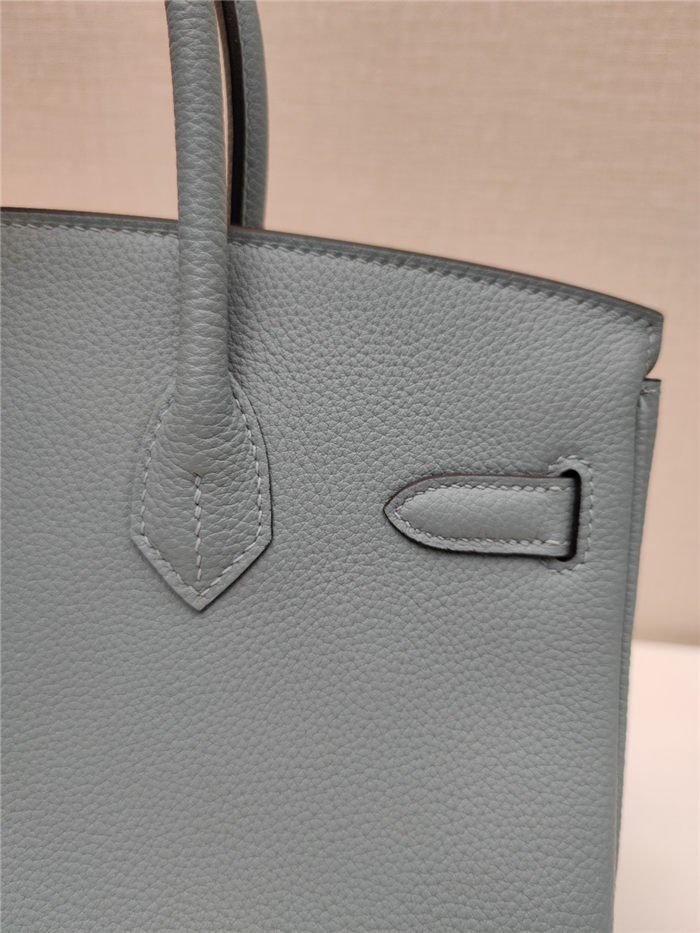 Hermes Birkin 25/30/35cm Bag Togo Leather In Bleu Lin WAX High