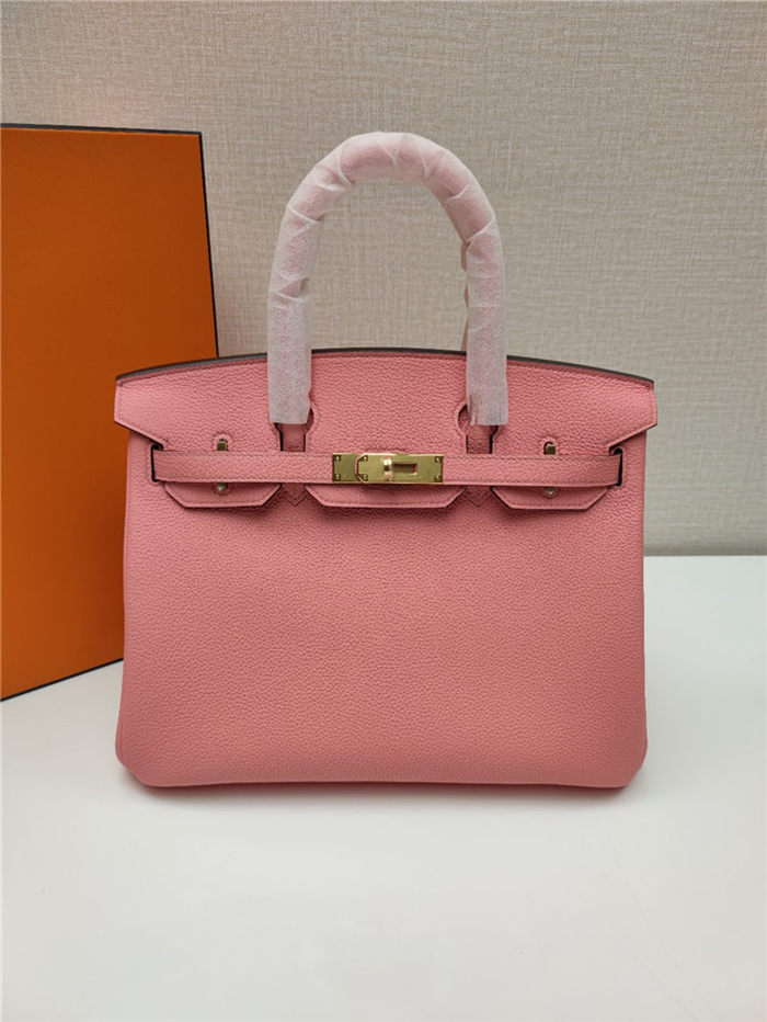 Hermes Birkin 25/30/35cm Bag Togo Leather In Rose Confetti WAX High