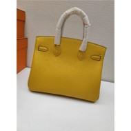 Hermes Birkin 25/30/35cm Bag Togo Leather In Jaune Ambre WAX High