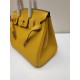 Hermes Birkin 25/30/35cm Bag Togo Leather In Jaune Ambre WAX High