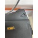 Hermes Kelly Sellier 25 Epsom WAX Black High