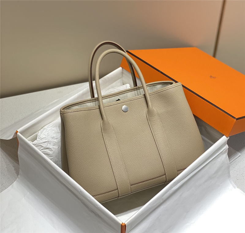 Hermes Garden Party 30/36 Bag Togo Leather WAX Trench High