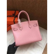 Hermes Birkin 25/30/35cm Bag Calfskin Silver/Gold Metal In Pink High